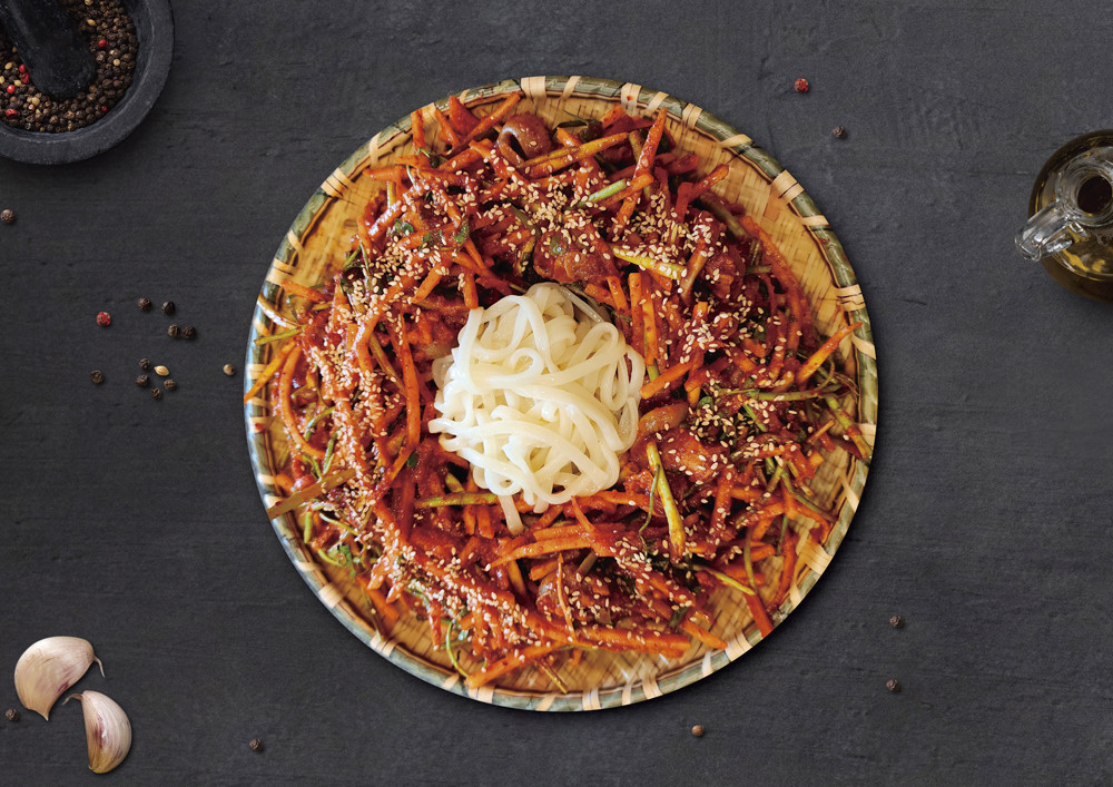 골뱅이비빔칼국수