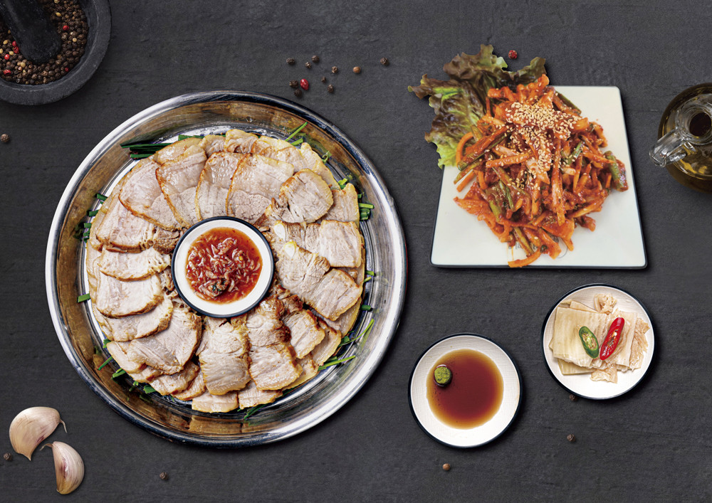 꽃삼겹수육(대)+오징어무침