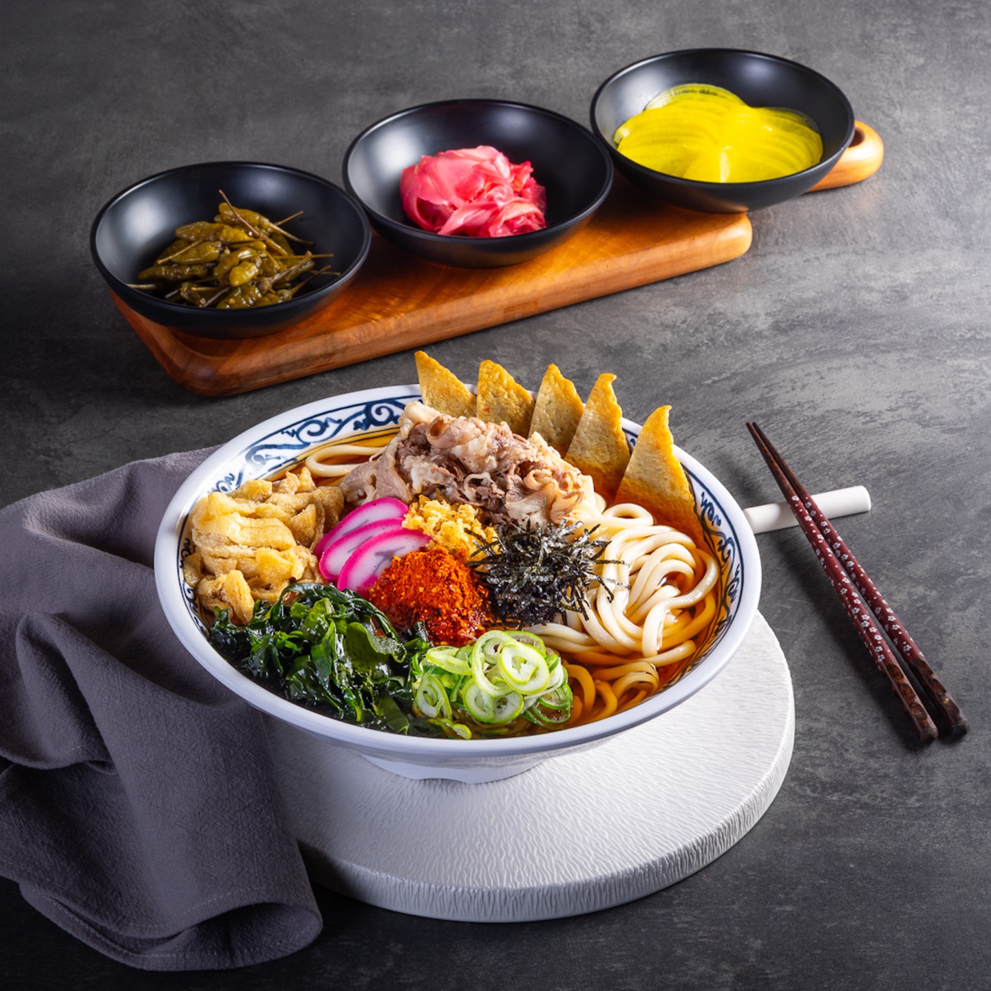 매콤우육우동