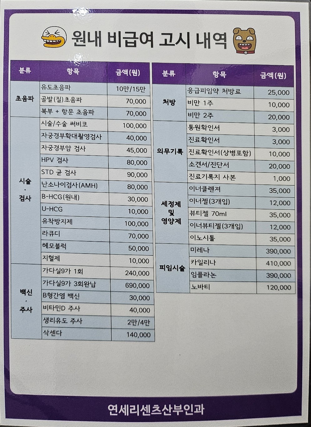 연세리센츠산부인과의원