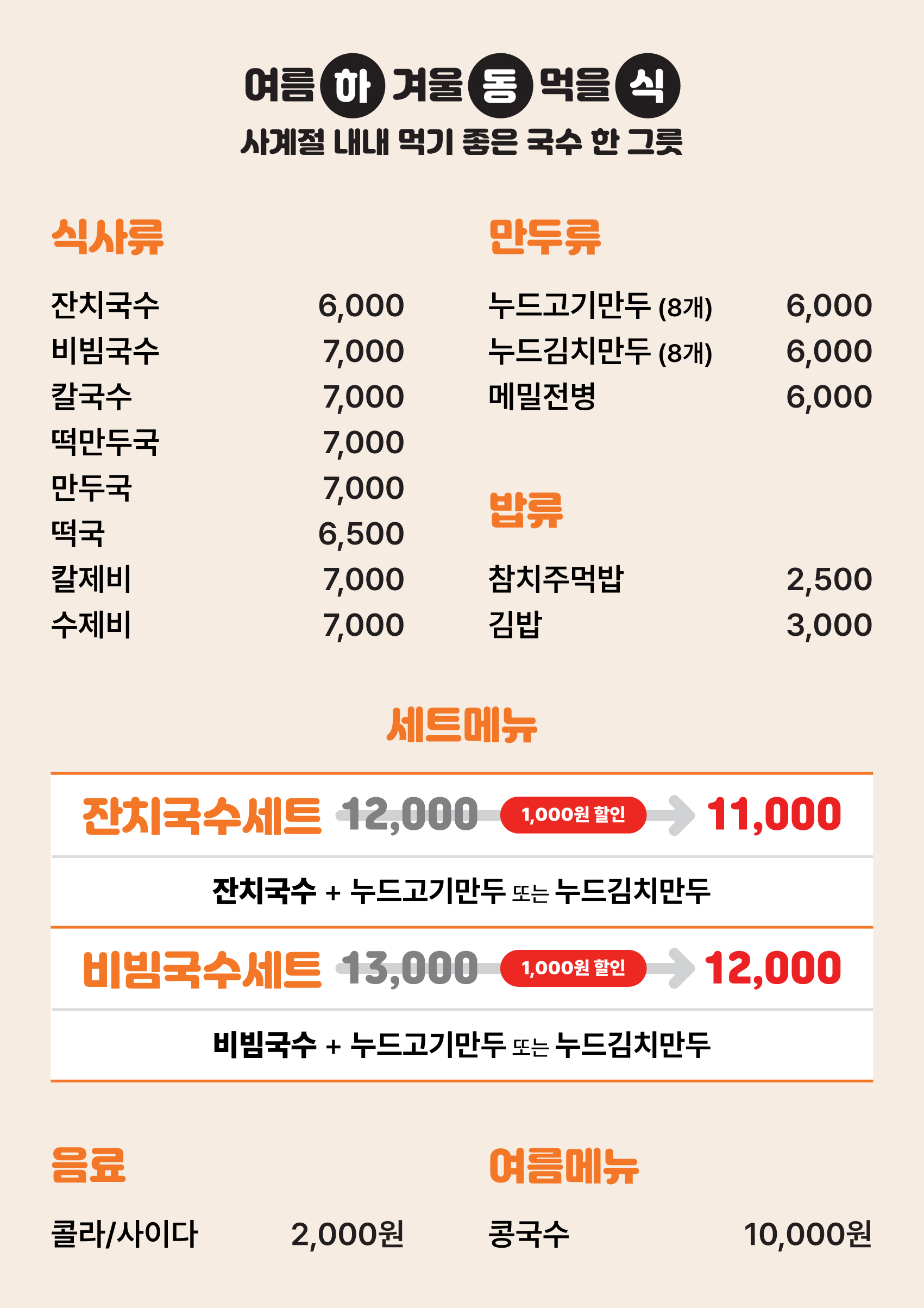 하동식국수