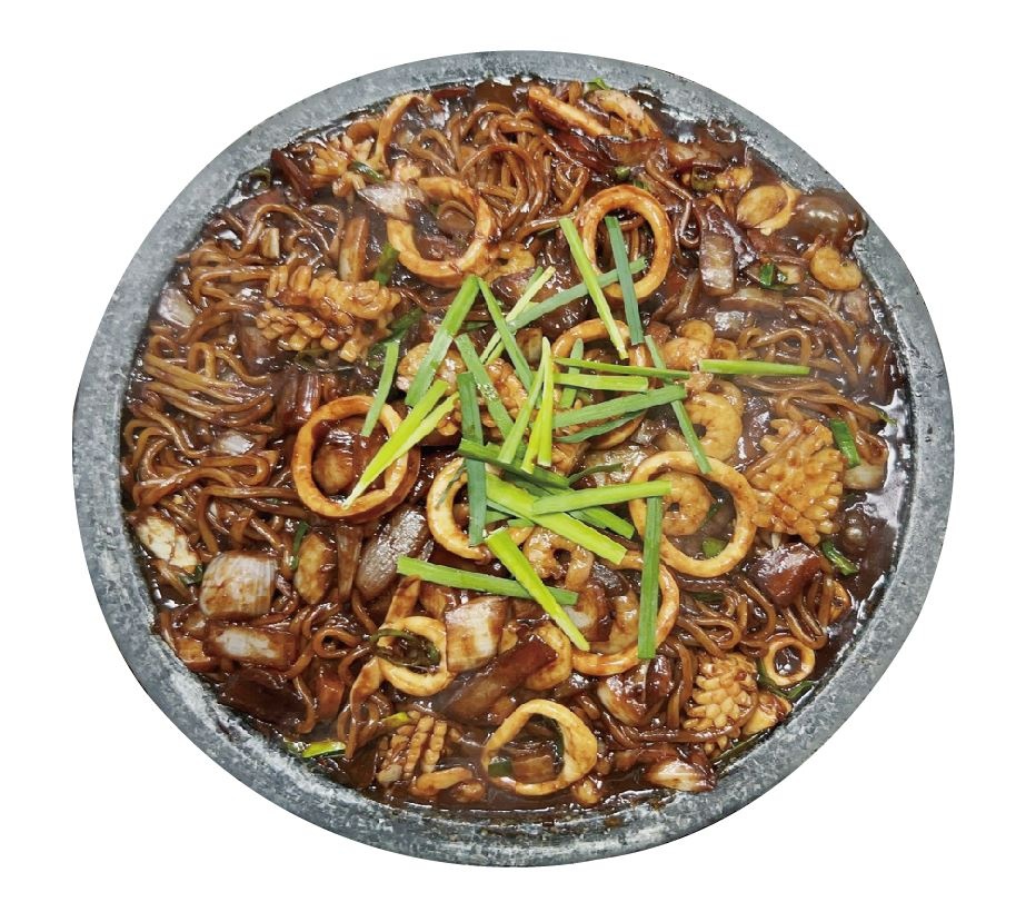 송산돌판짜장 짬뽕
