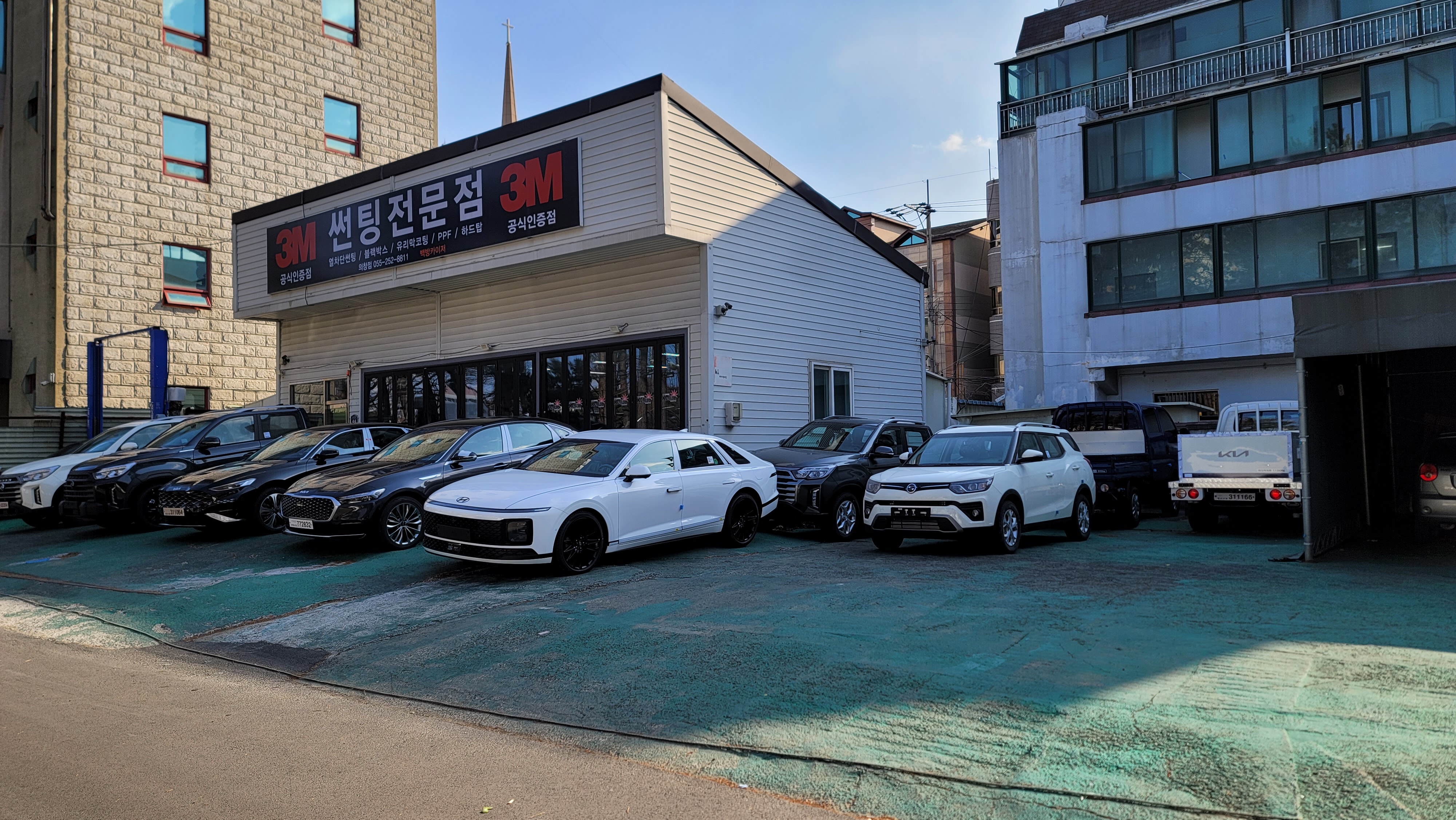 3M썬팅 백방카이저