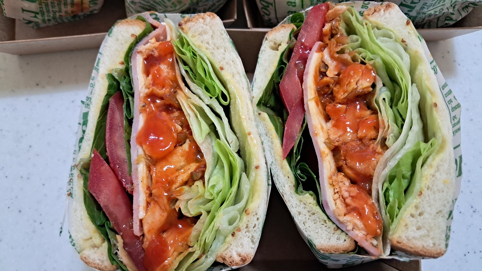 초록샌드위치도시락