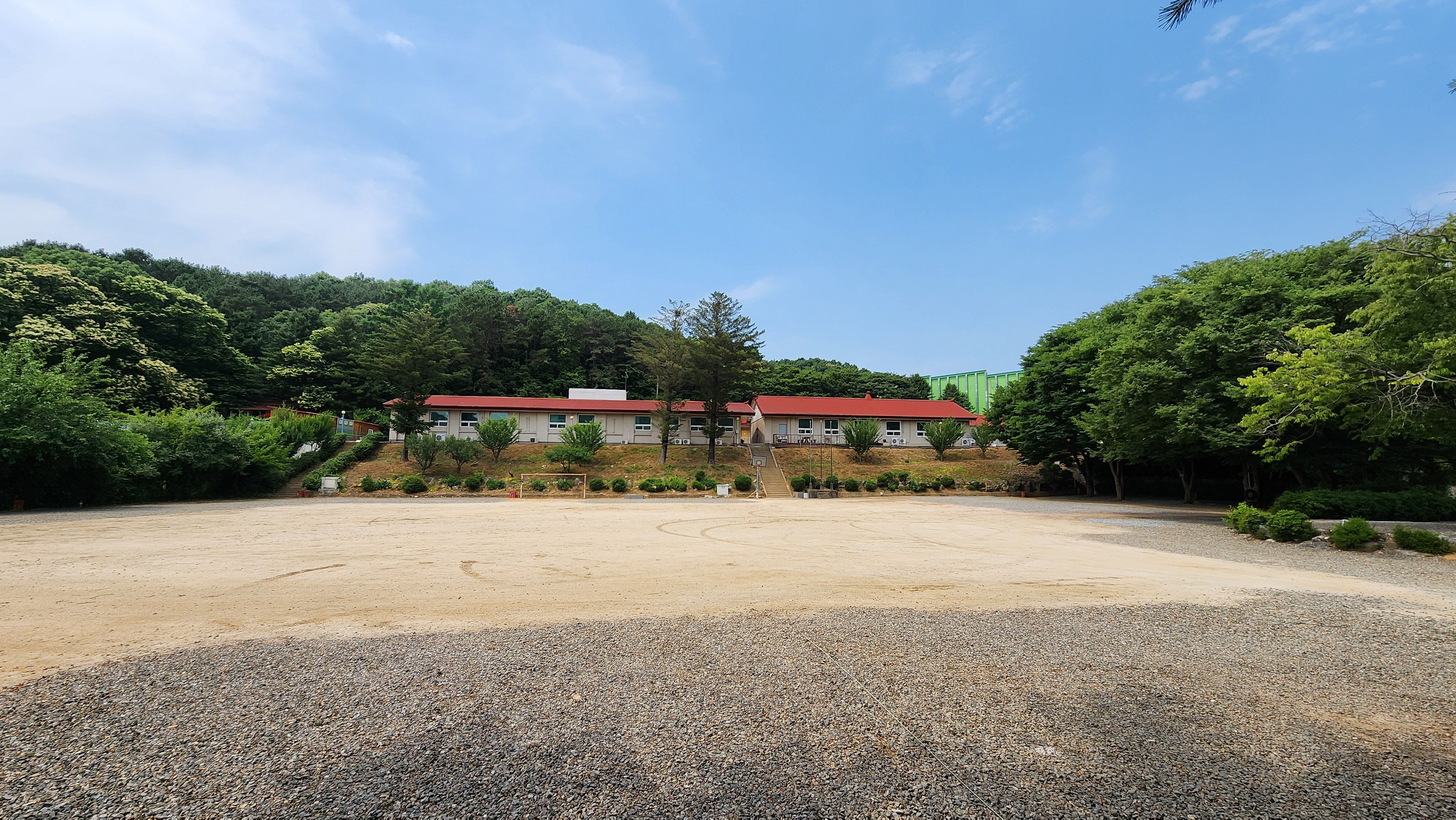 학교안 풍경캠핑장