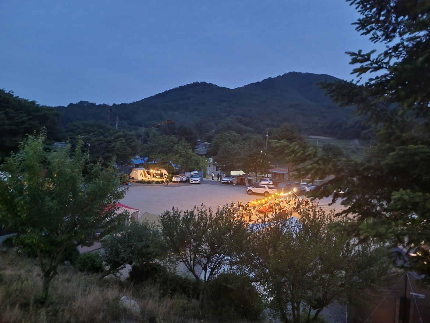 학교안 풍경캠핑장
