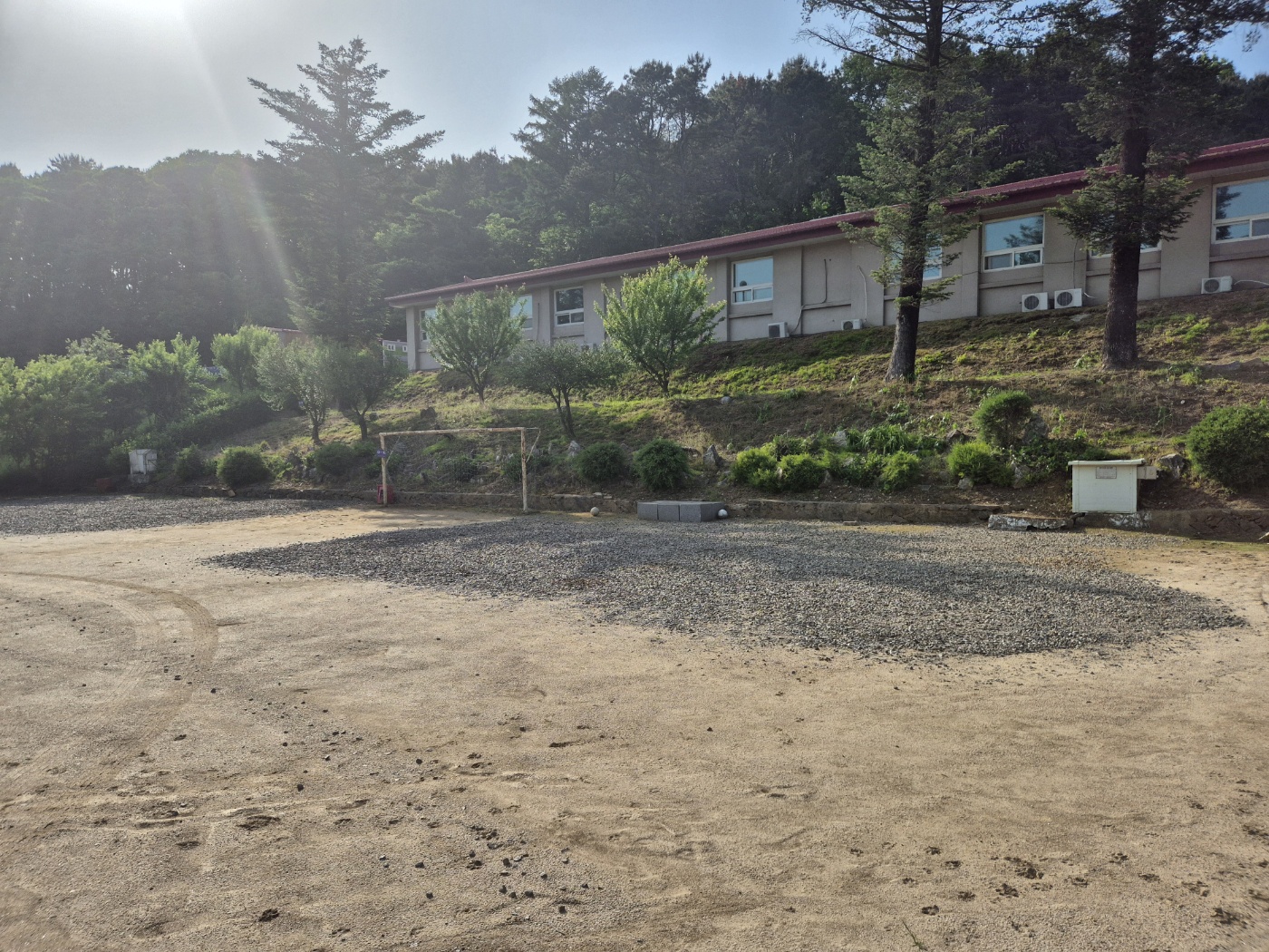학교안 풍경캠핑장