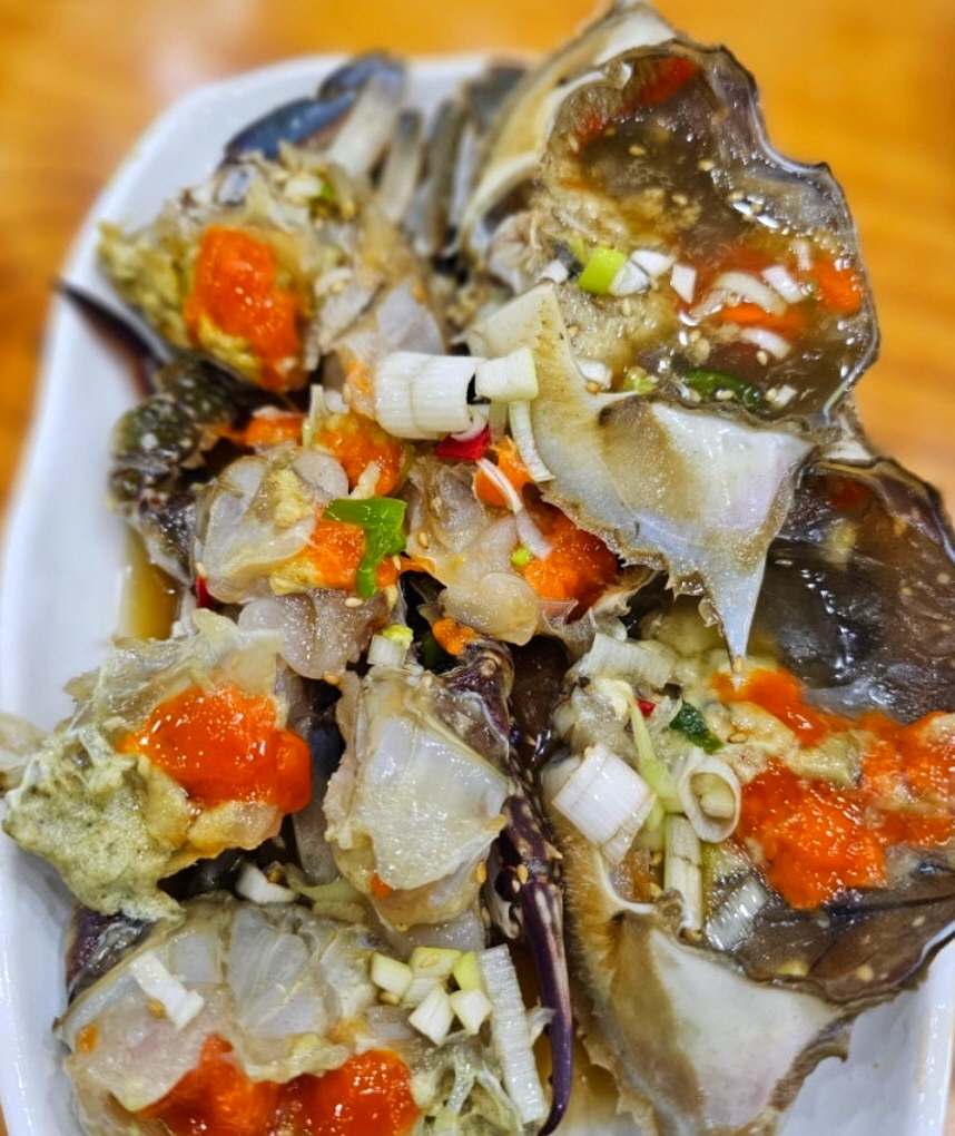 아미성식당 칼국수 꽃게탕 민물새우탕