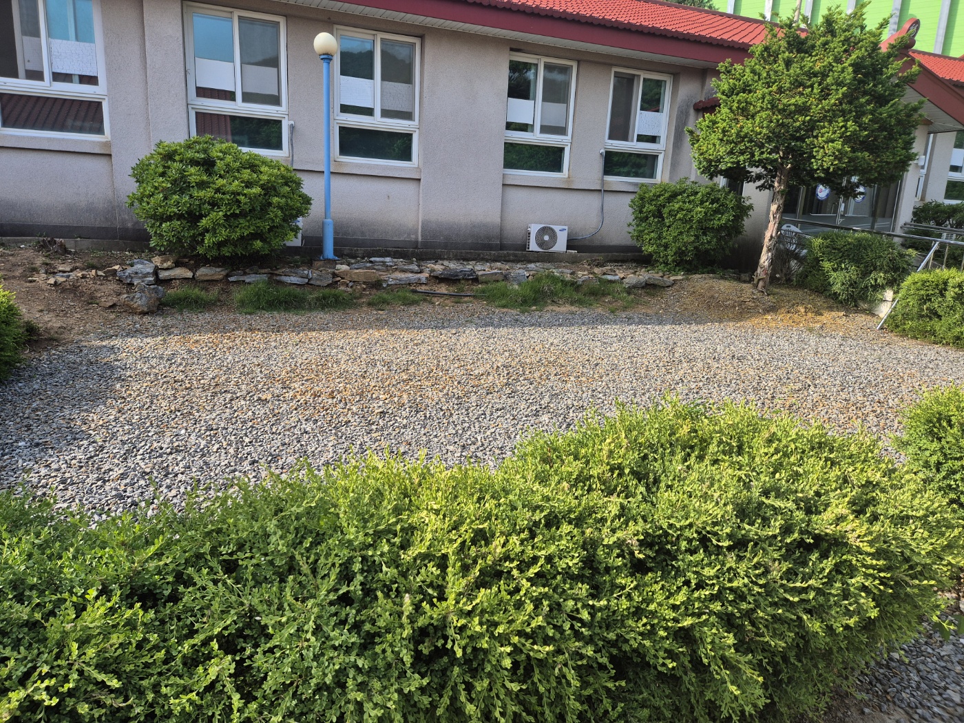 학교안 풍경캠핑장