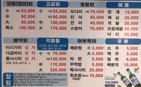 낭만어부횟집