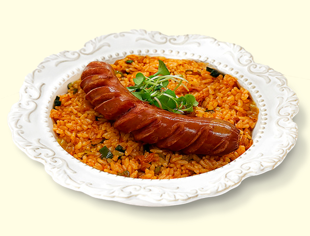 킹소시지 김치 볶음밥