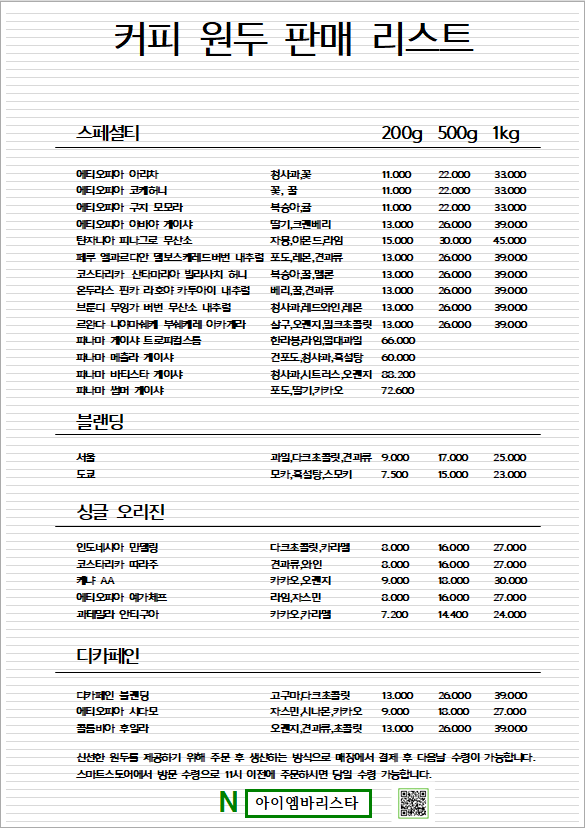 아이엠바리스타 커피로스터즈