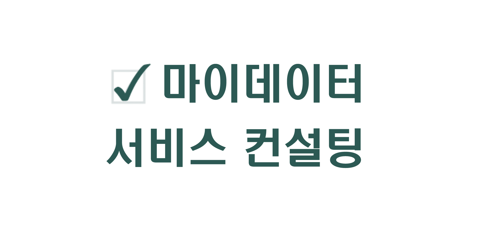 마이데이터서비스컨설팅