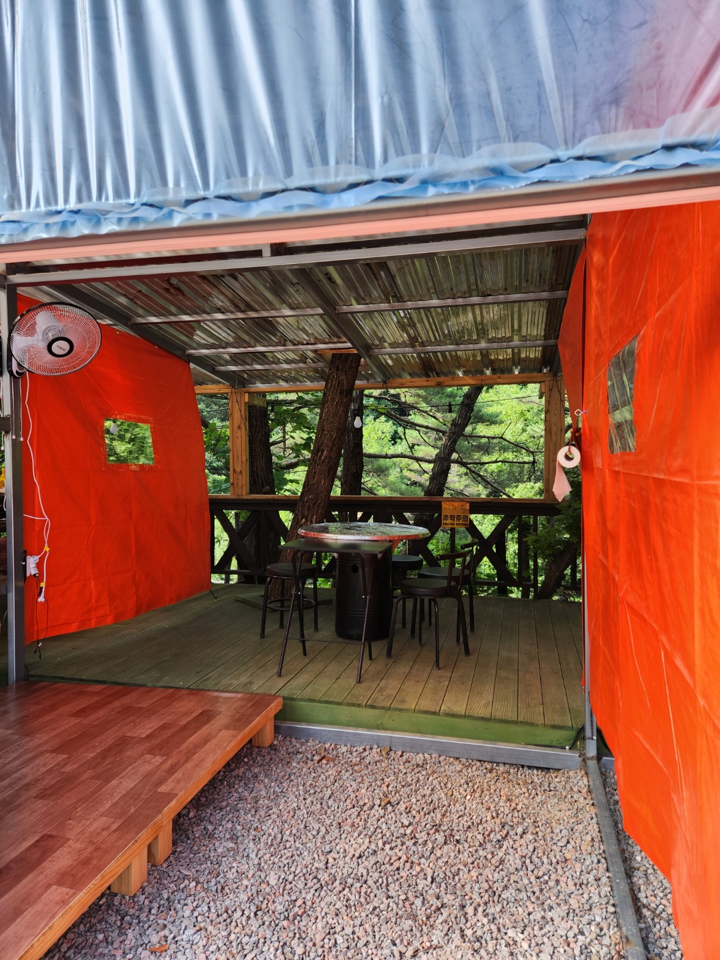 그리네마켓&평상과 바베큐