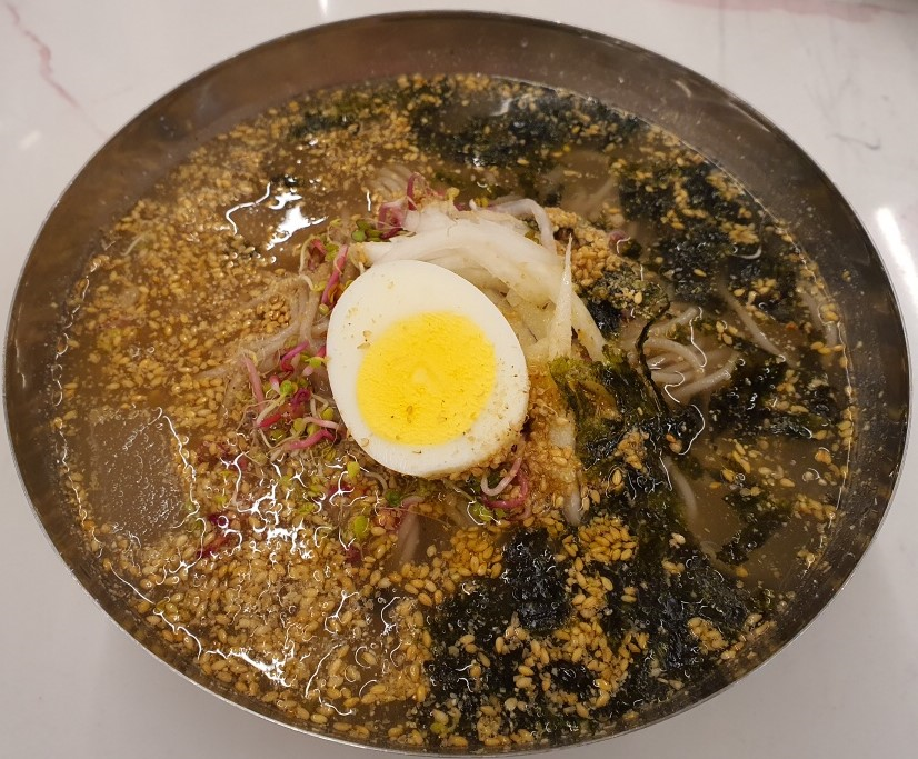 발아현미 국수(물, 비빔, 들기름)