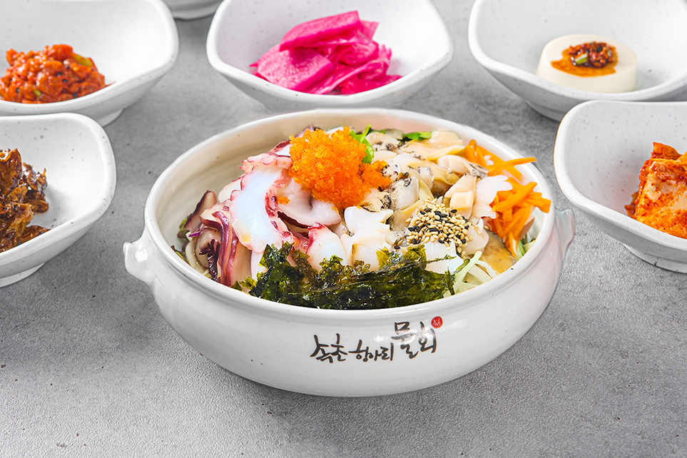 Abalone and Octopus Bibimbap