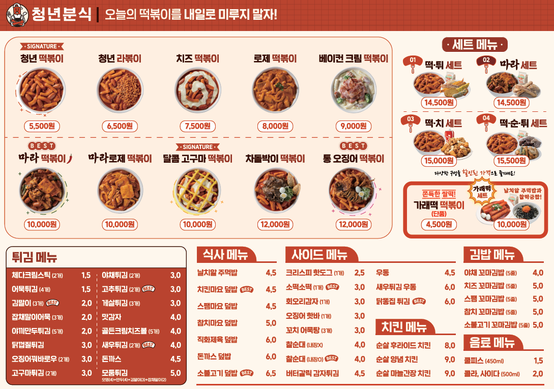 청년분식 창원양덕