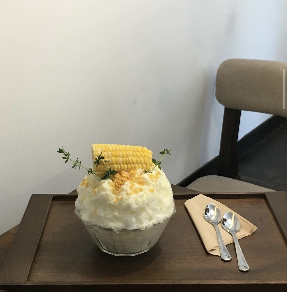 초당옥수수 빙수