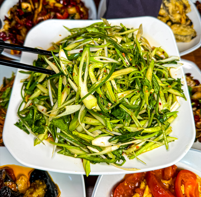 고수무침
