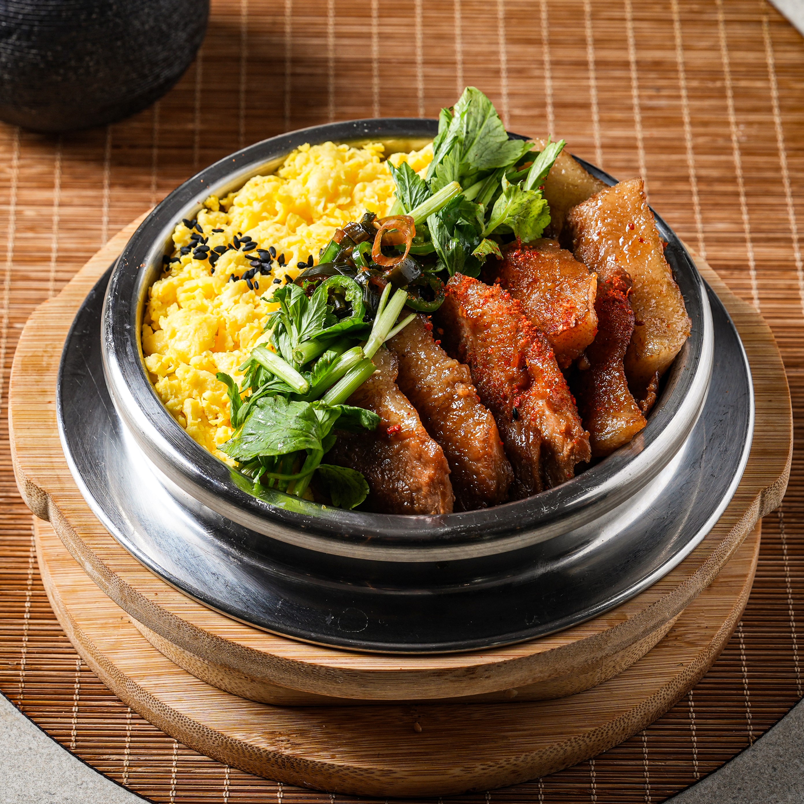 미나리항정솥밥