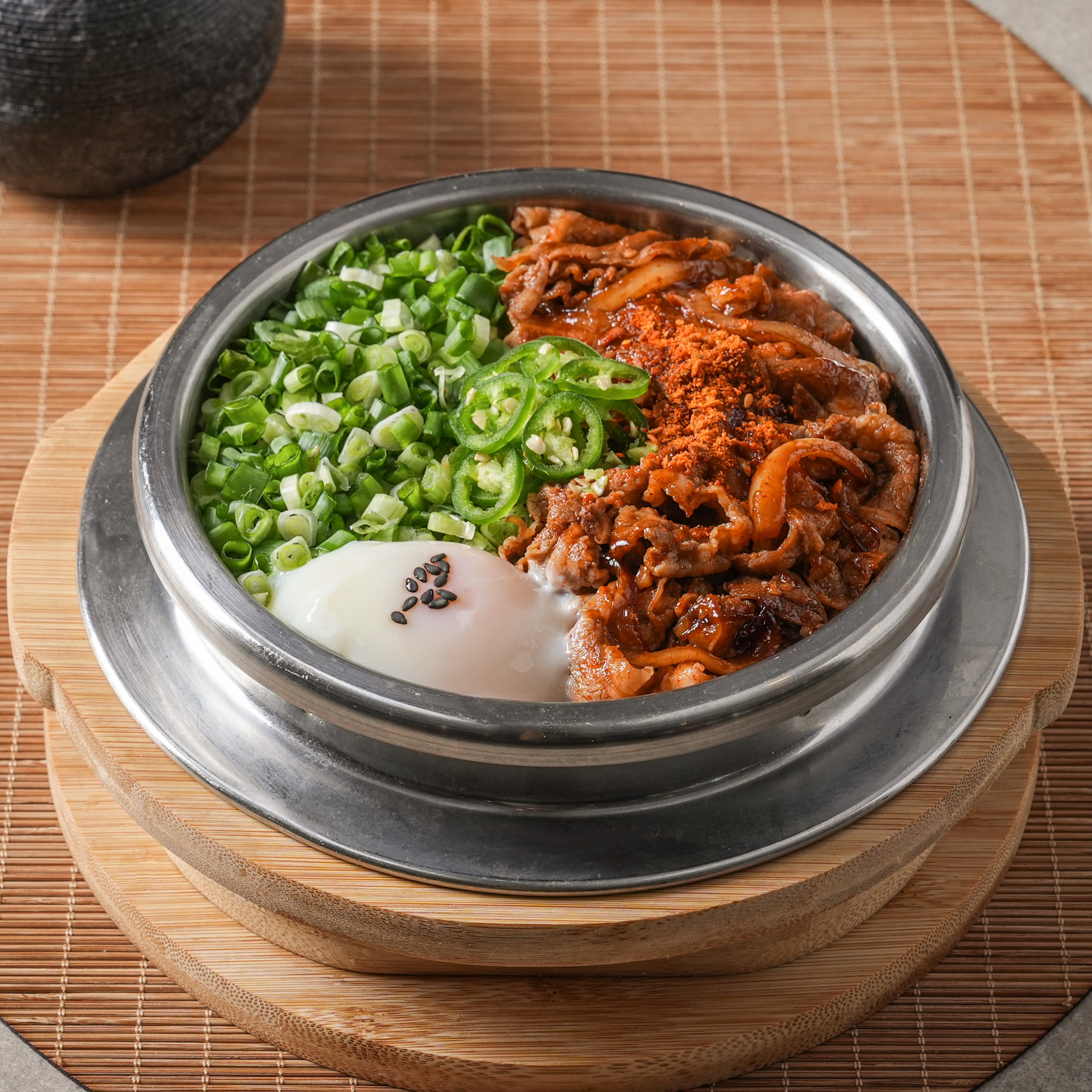 매운규동솥밥