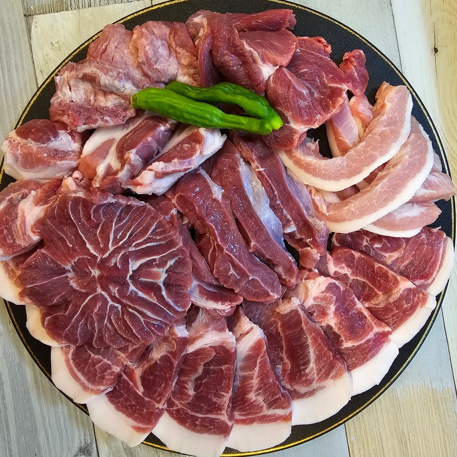 찐참숯뒷고기