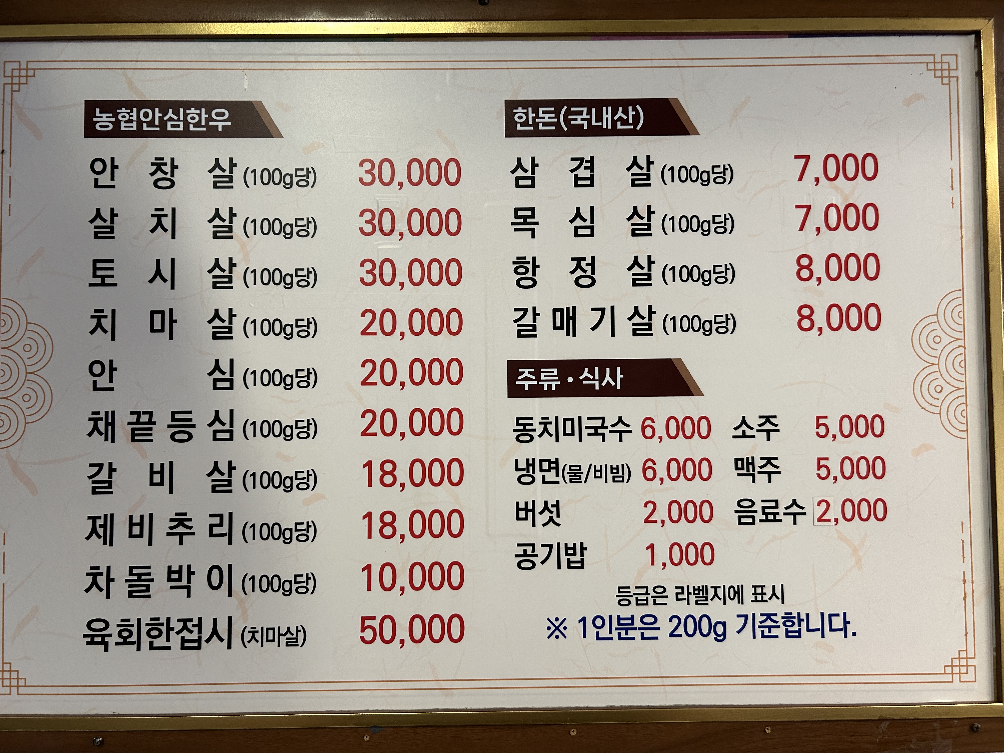 대원정육식당