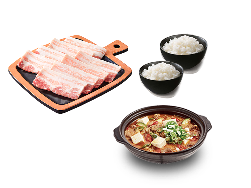 (런치) 냉삼 세트