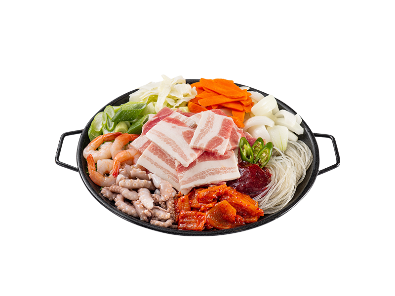 (런치) 삼겹 삼합 두루치기