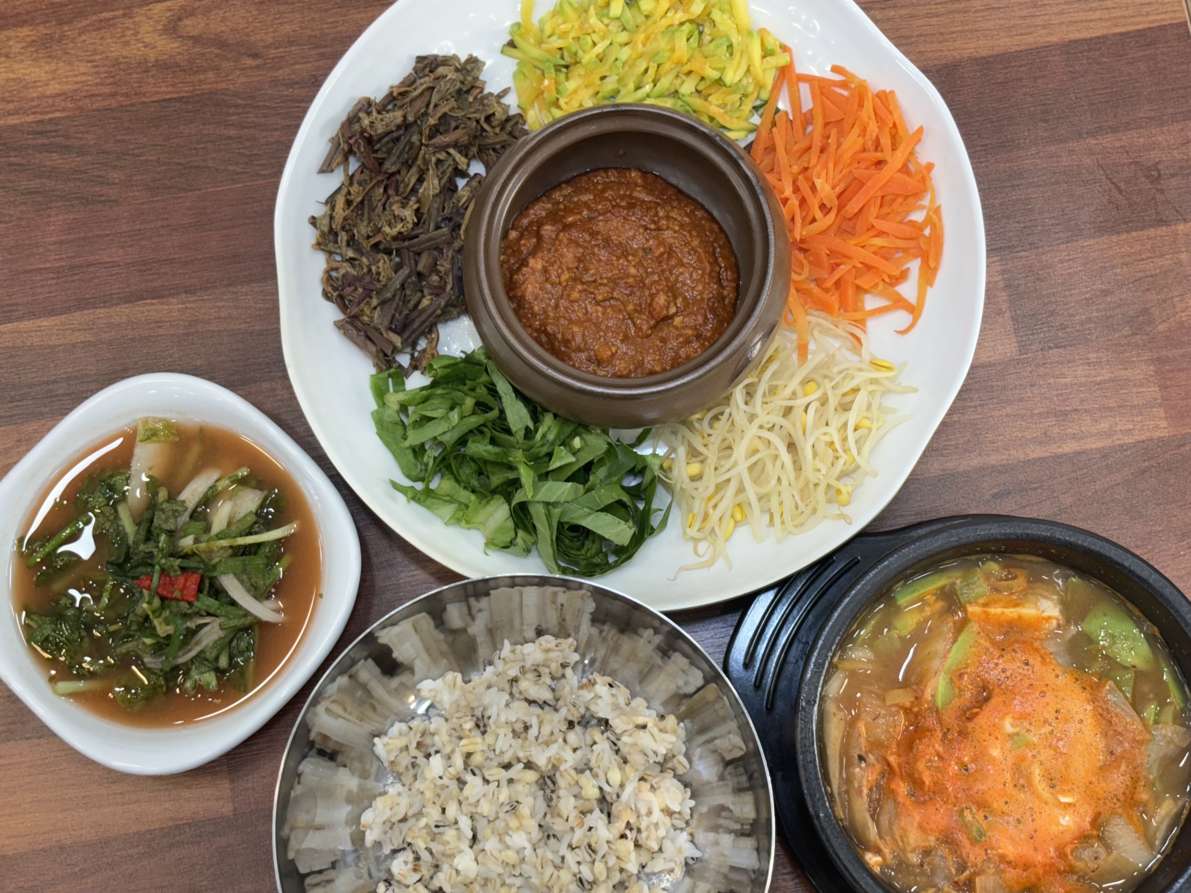 청국장&오색보리밥