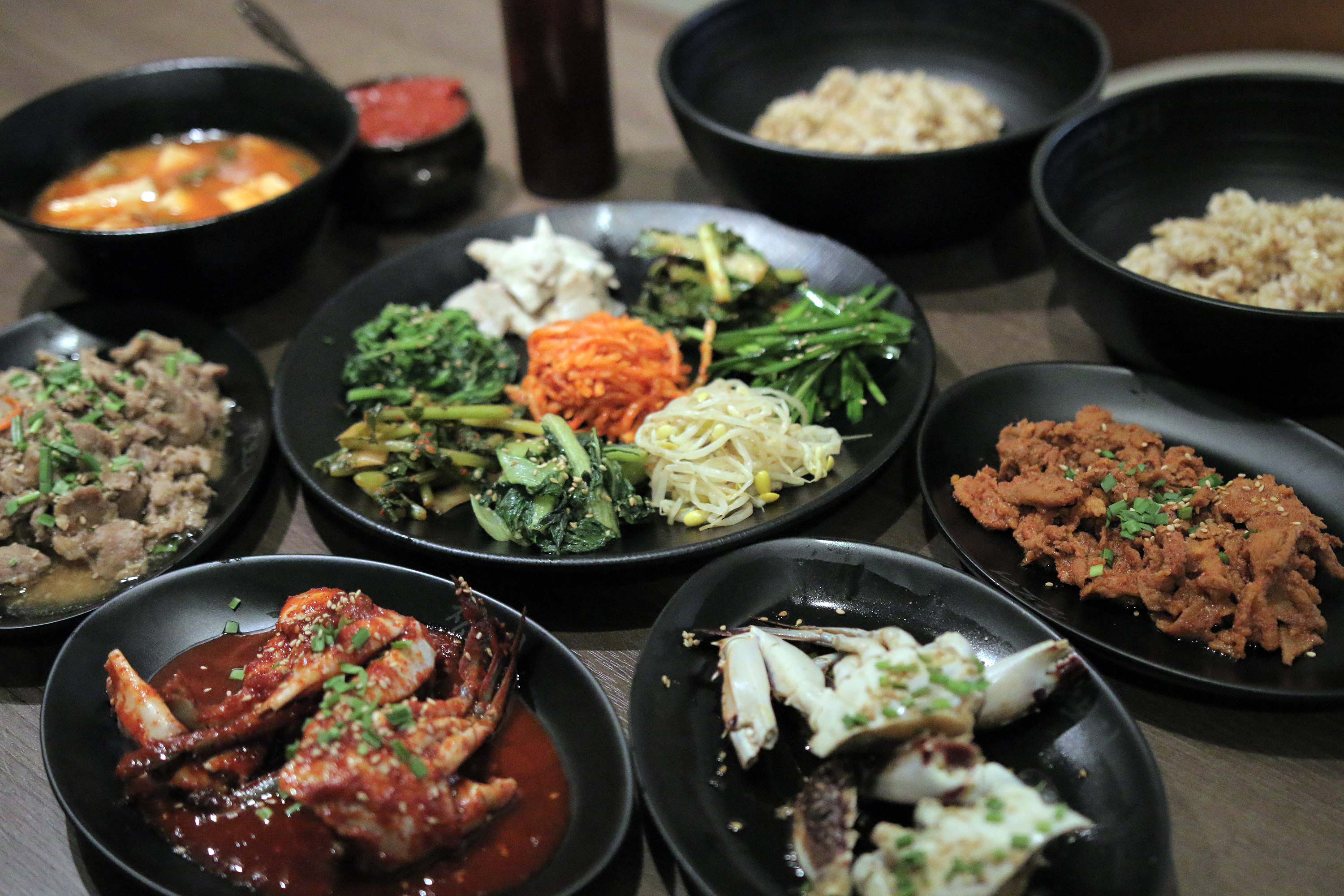 장보리 한상 정식(국내산 꽃게)
