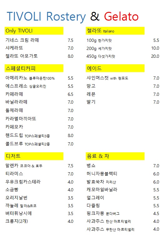 단장면카페 티볼리 경상 애견카페