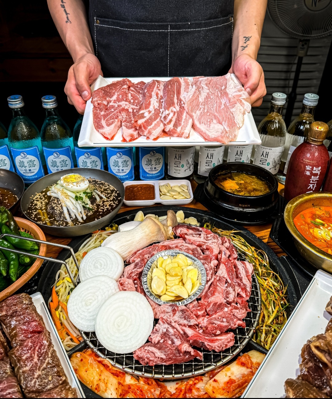 자연숯불화로구이