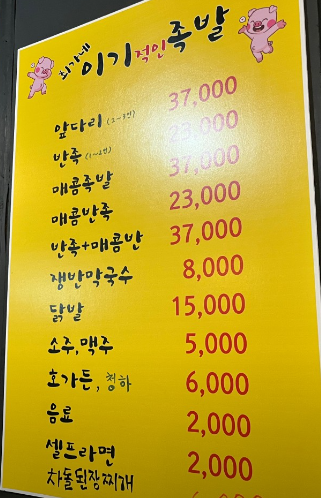 최가네이기족발 광주본점