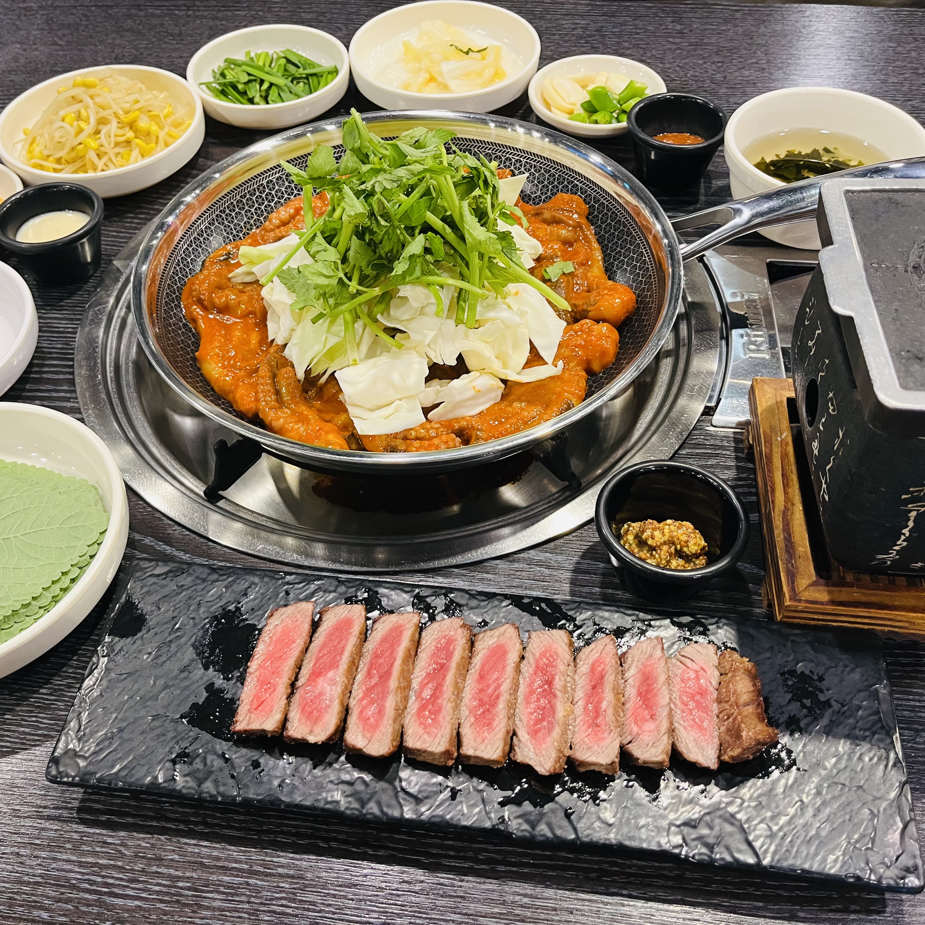 쭈꾸미+한우등심세트