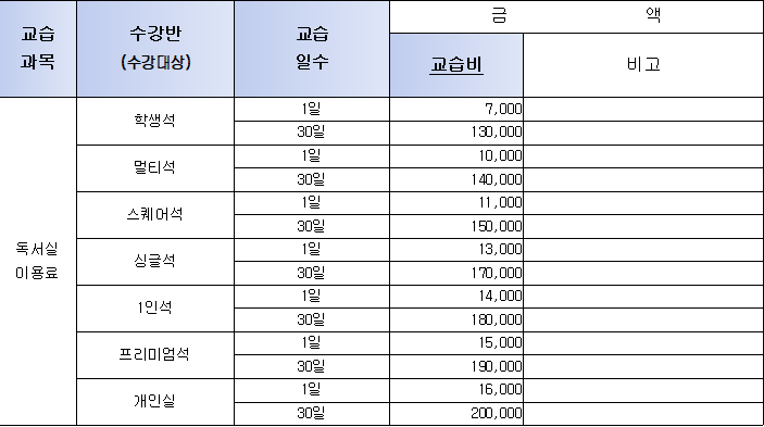 스터디센터CNT 송촌독서실