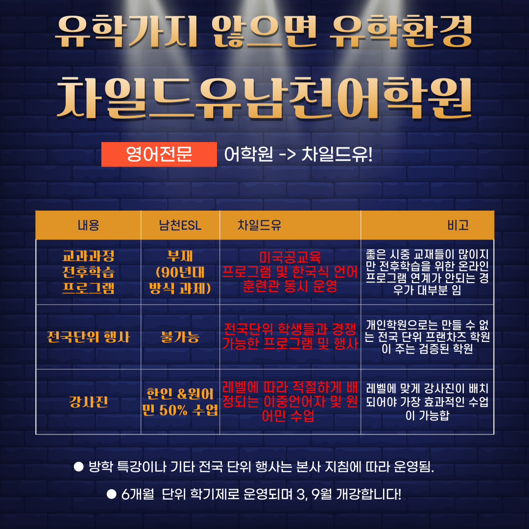 차일드유 남천어학원