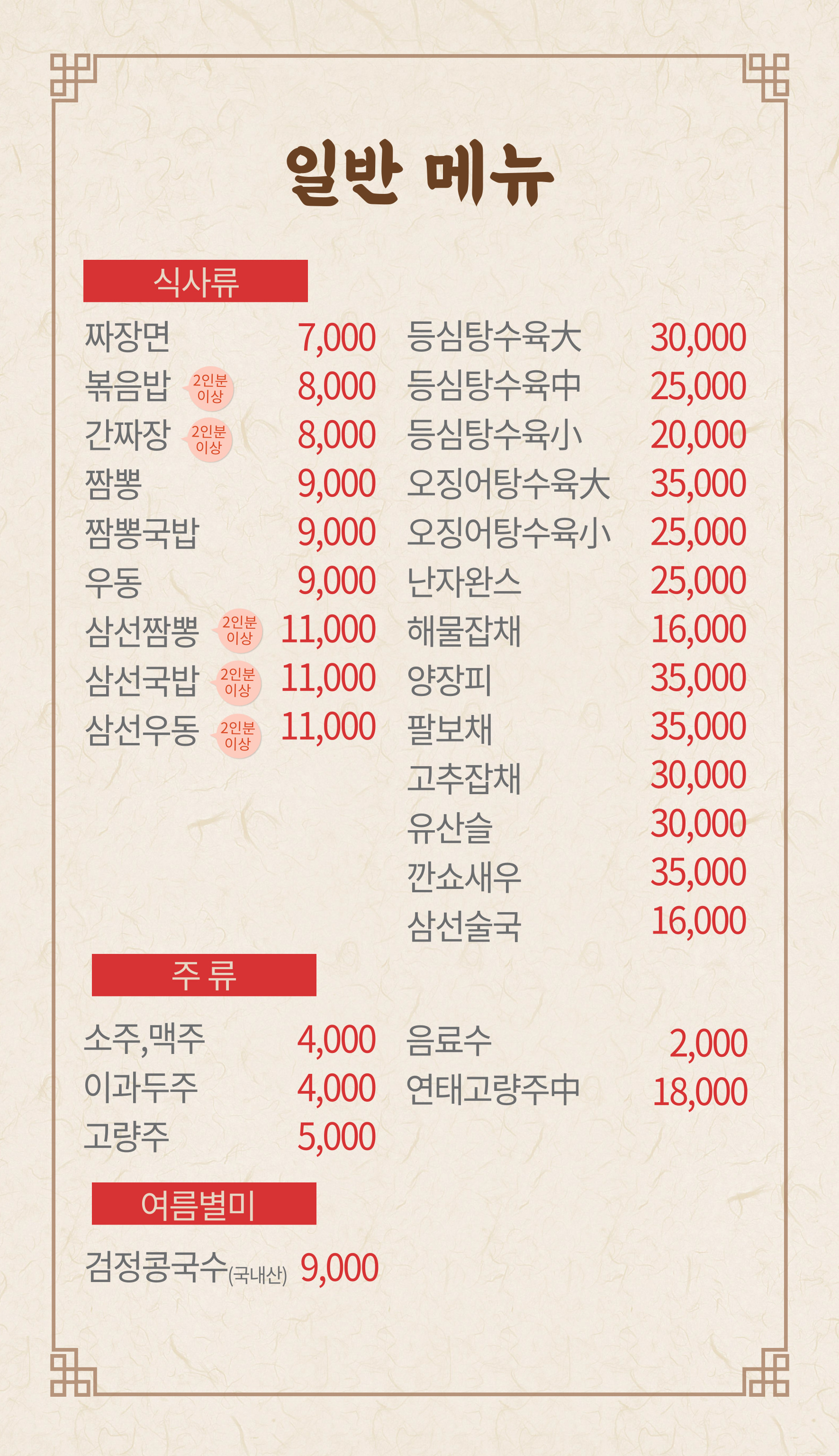 중화요리황제