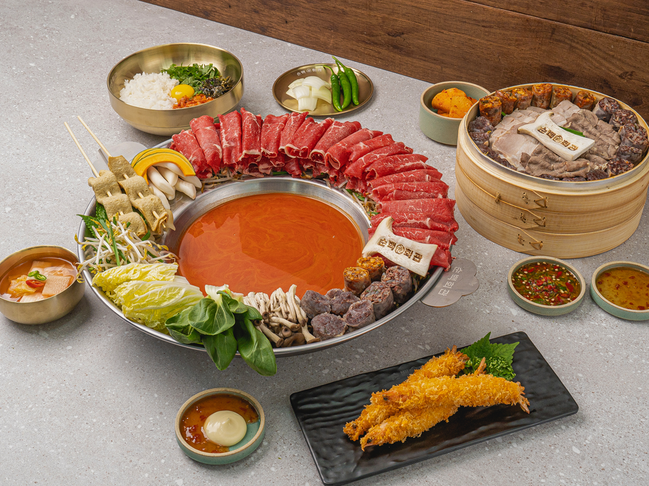순백샤브전골한상
