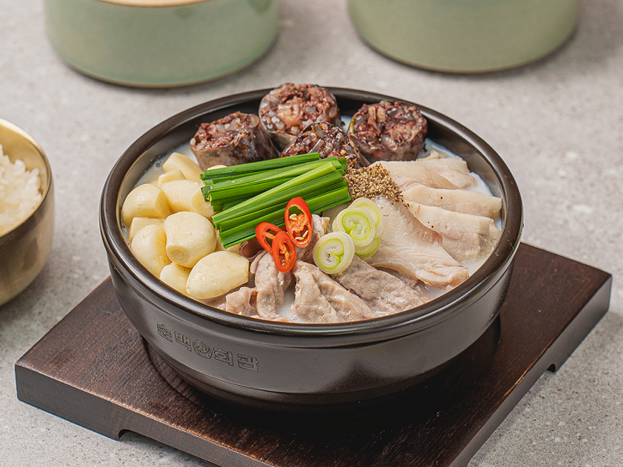 통마늘순대국밥