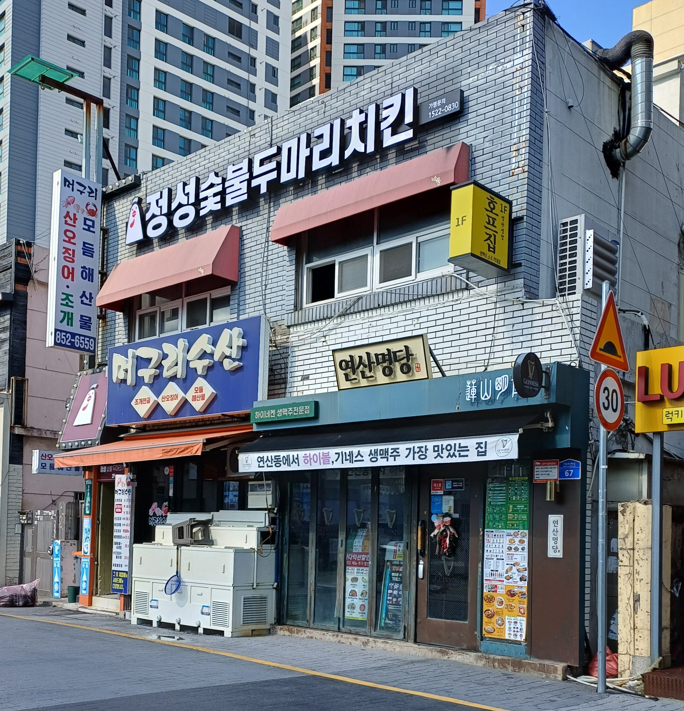 정성숯불두마리치킨