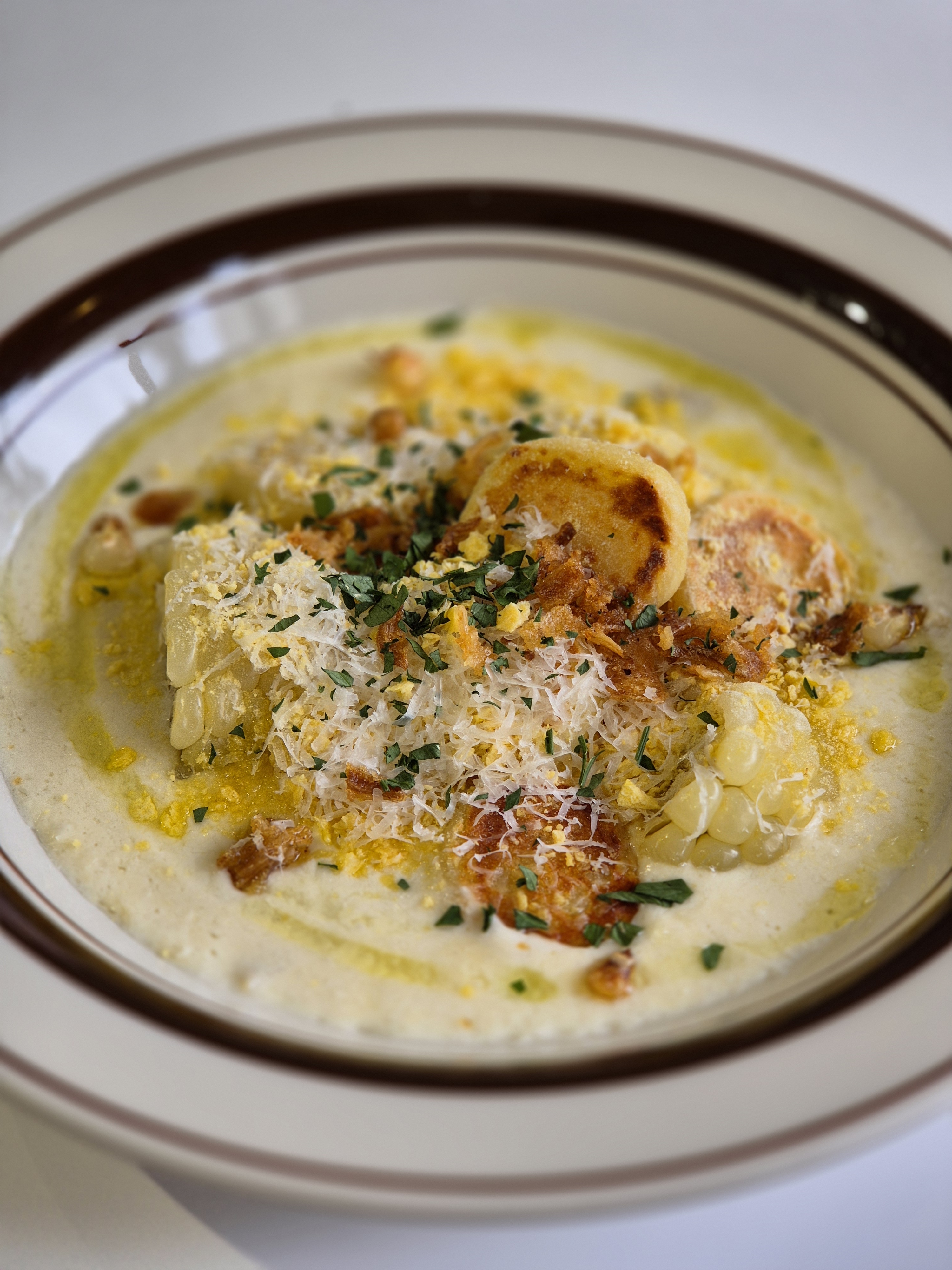 Corn Cream Potato Gnocchi