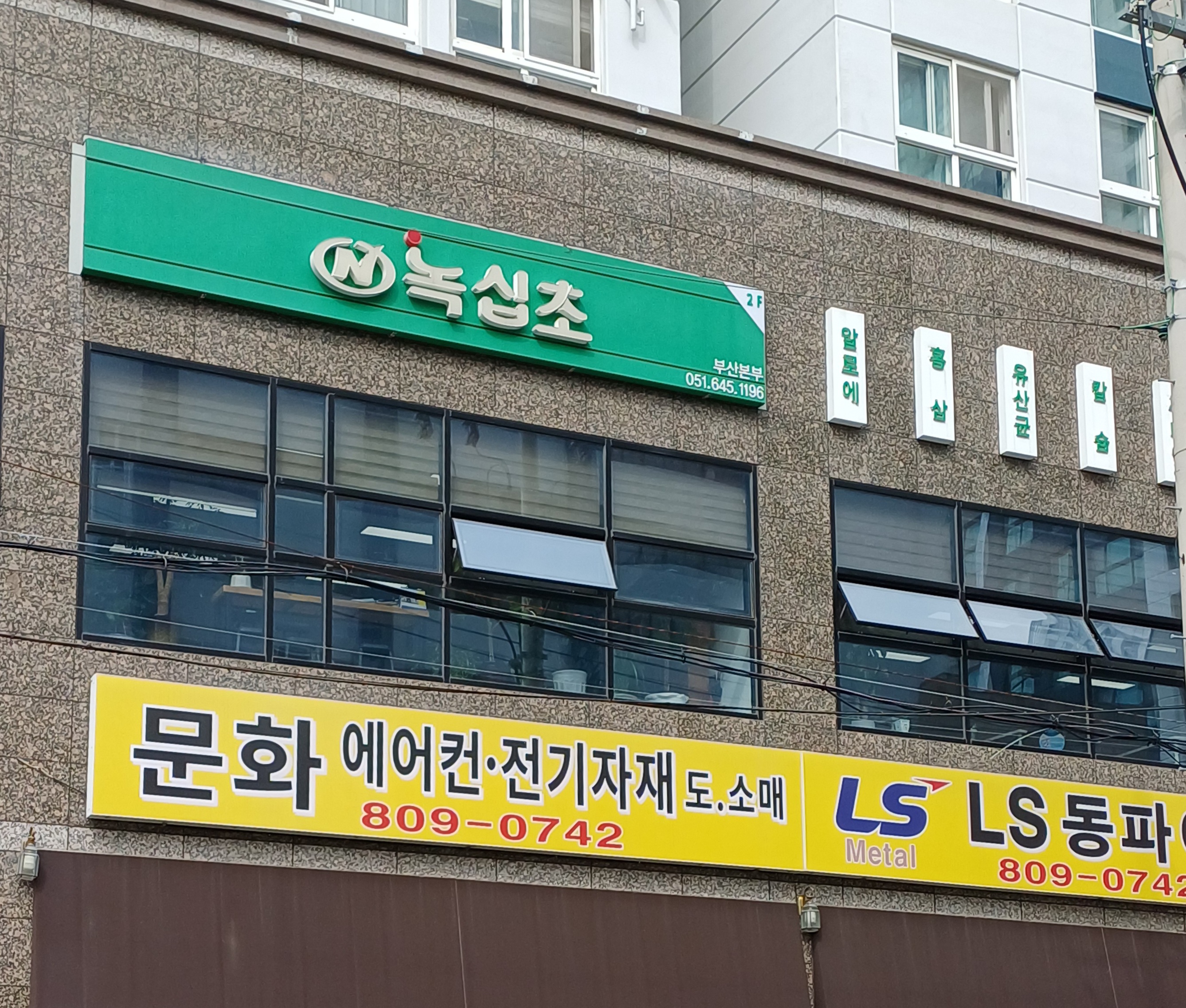 녹십초 부산본부