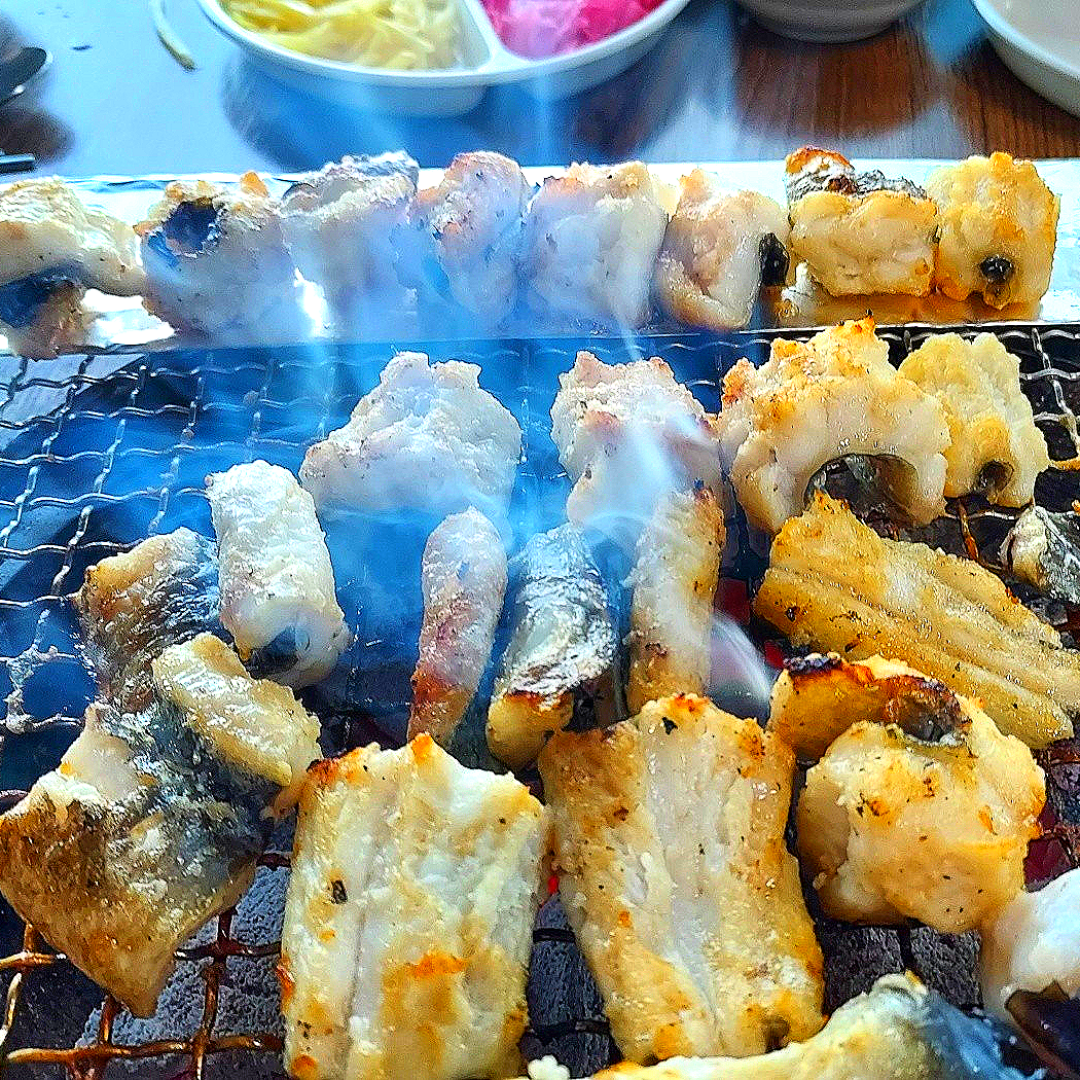 강가의아침