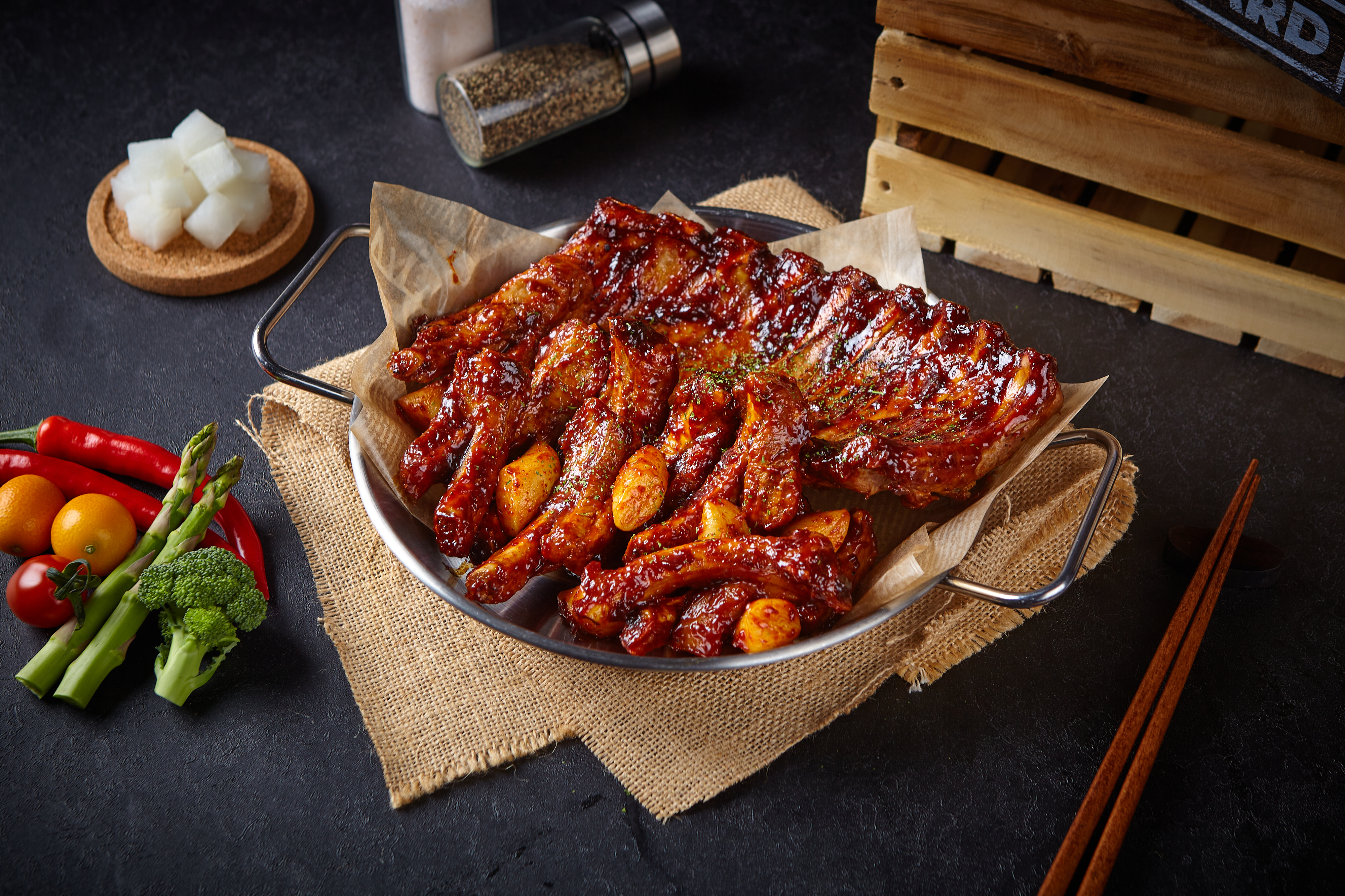 쪽갈비에미치닭 죽전점