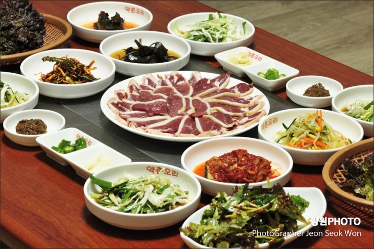 약촌오리숯불양념구이