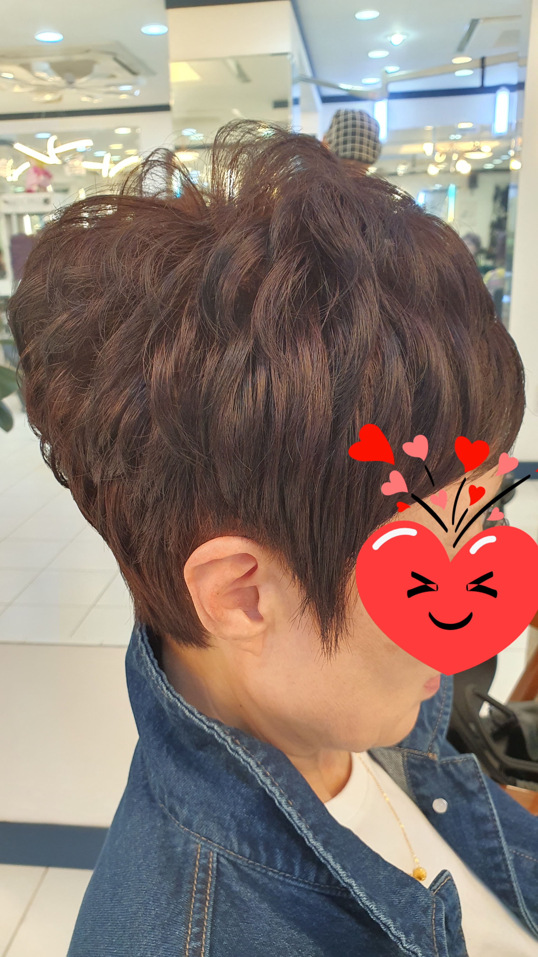 올림머리헤어 자르고