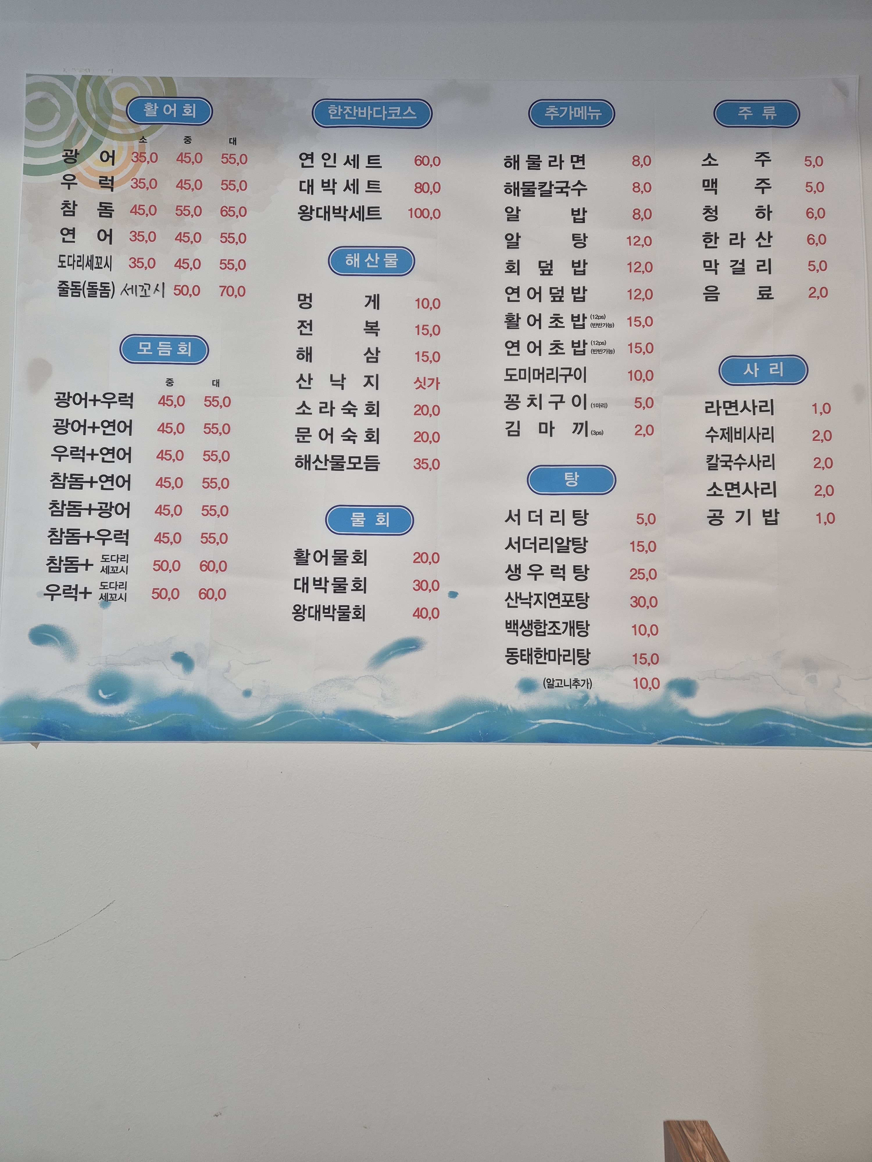 한잔 바다회