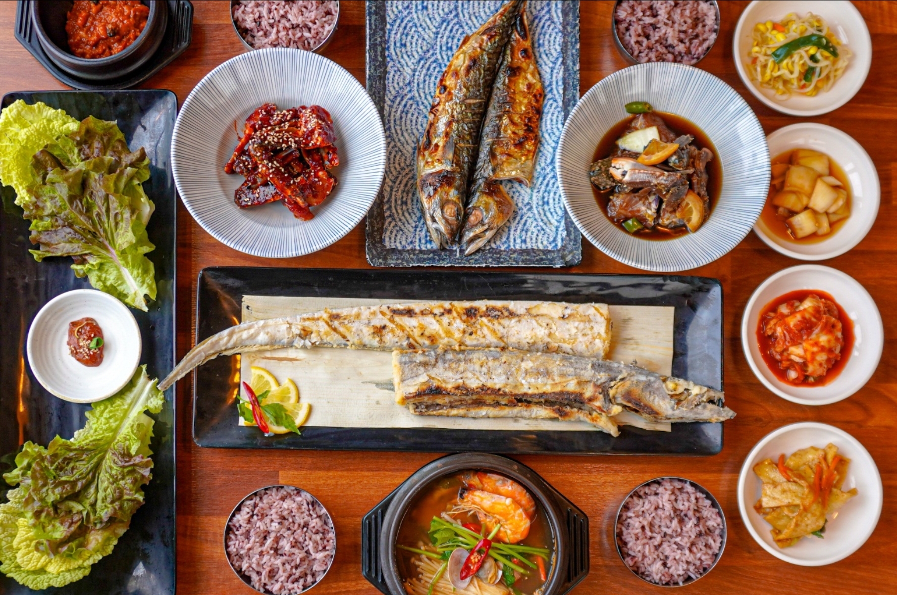 Grilled hairtail set