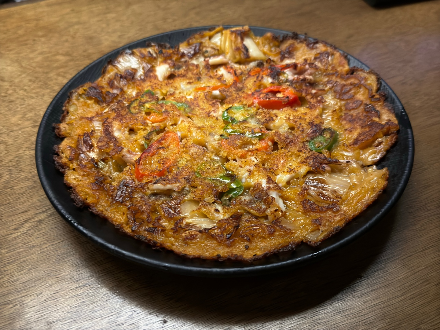 오징어 김치전